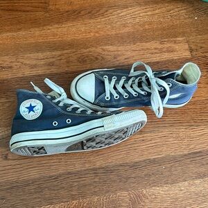 Converse High Top Blue Sneakers